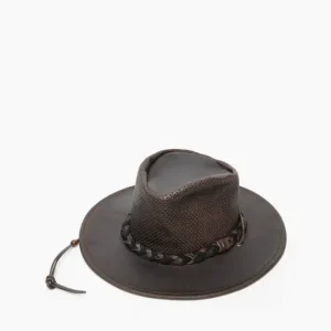 Hats|Airflow Fold Up Outback Dark Brown