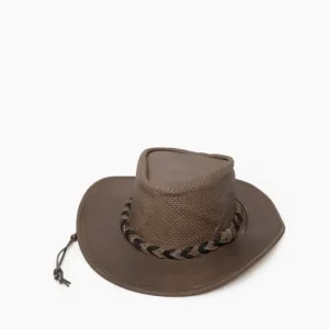 Hats|Airflow Fold Up Outback Smokey Tan