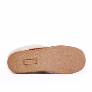 Slippers|Camp Collar Scuff Red Plaid