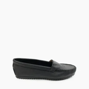 Mocs & Loafers|Deerskin Gore Front Black