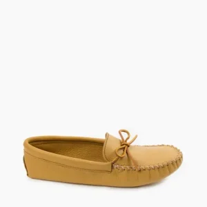 Mocs & Loafers|Slippers|Double Deerskin Softsole Natural