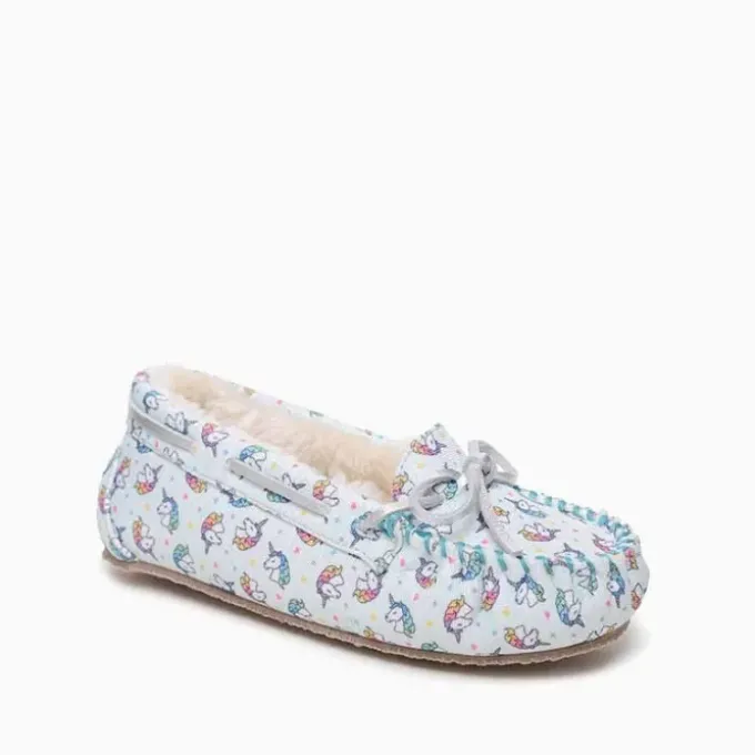 kids-unicorn-moc-XwCyOMka-2.webp Slippers|Unicorn Moc Kids' Blue Unicorn Print