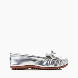 Mocs & Loafers|Kilty Hardsole Moccasins Silver