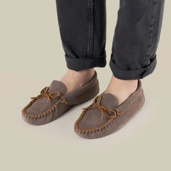 leather-laced-softsole-sfrhifOf-1.webp Mocs & Loafers|Slippers|Leather Laced Softsole Gull Grey