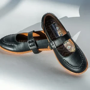 Mocs & Loafers|Mary Jane Flat Black