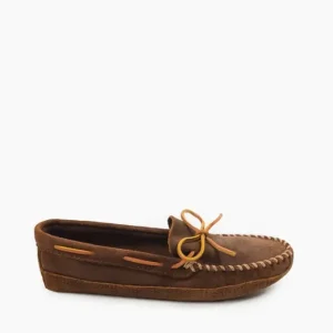 Slippers|Mocs & Loafers|Double Bottom Soft Sole Moccasins Men's Brown Ruff