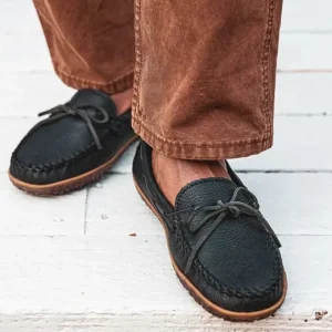 Mocs & Loafers|Moosehide Tread Men's Black