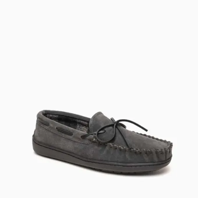 mens-plaid-lined-hardsole-yQqNKKbJ-2.webp Slippers|Plaid Lined Hardsole Men's Charcoal