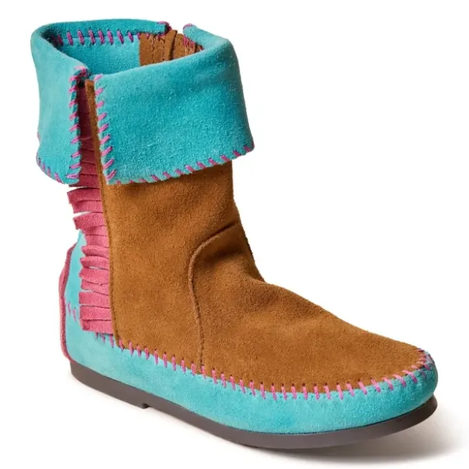 minnetonka-x-stranger-things-k-eEHyjArc-2.webp Boots|Minnetonka x Stranger Things Holly Wheeler Boot Minnetonka x Stranger Things Kids' Holly Wheeler Boot Pink Turquoise Brown