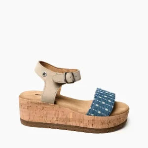 Sandals|Patrice Light Blue Denim Multi