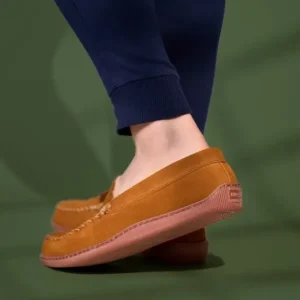 Slippers|Venetians|Pile Lined Hardsole Venetian Brown