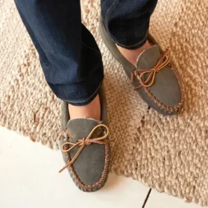 Slippers|Pile Lined Softsole Grey