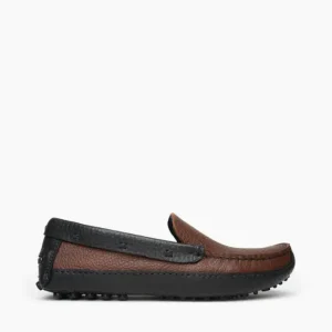 Mocs & Loafers|P.W. Driving Loafer (Color Block) Brown Upper and Black Lower