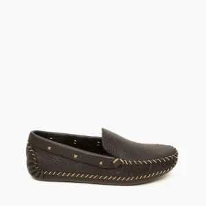 Mocs & Loafers|P.W. Softsole Driving Loafer Black and Natural