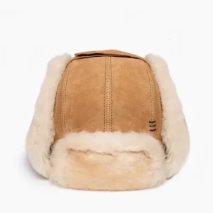 Hats|Cold Weather|Sheepskin Bomber Hat Tan