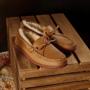 Slippers|Sheepskin Moosehide Classic Natural