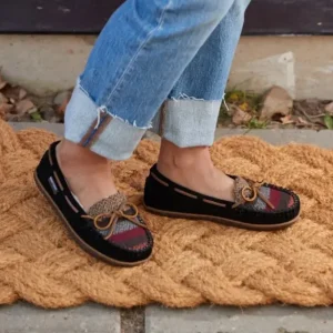 Slippers|Mocs & Loafers|Tilia Black Multi