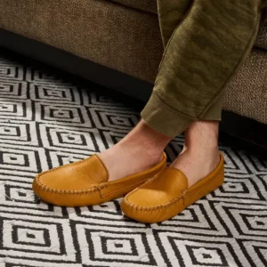 Venetians|Slippers|Venetian Double Deerskin Softsole Natural