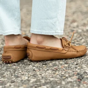 Mocs & Loafers|WoClassic Driver Women's Classic Driver Natural Moosehide