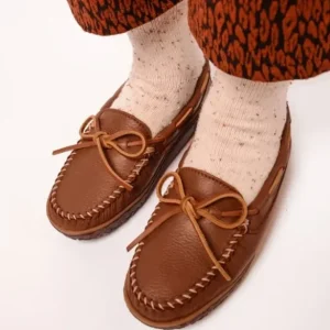 Mocs & Loafers|WoDeerskin Tread Women's Deerskin Tread Carmel