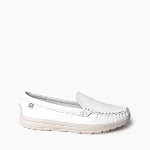 Mocs & Loafers|WoDiscover Deerskin Women's Discover Deerskin White