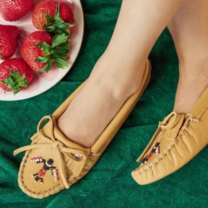 Mocs & Loafers|WoThunderbird "Animikii" Softsole Women's Thunderbird "Animikii" Softsole Natural Leather