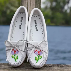 Mocs & Loafers|Ziigwan Waabigwan Hardsole White Leather